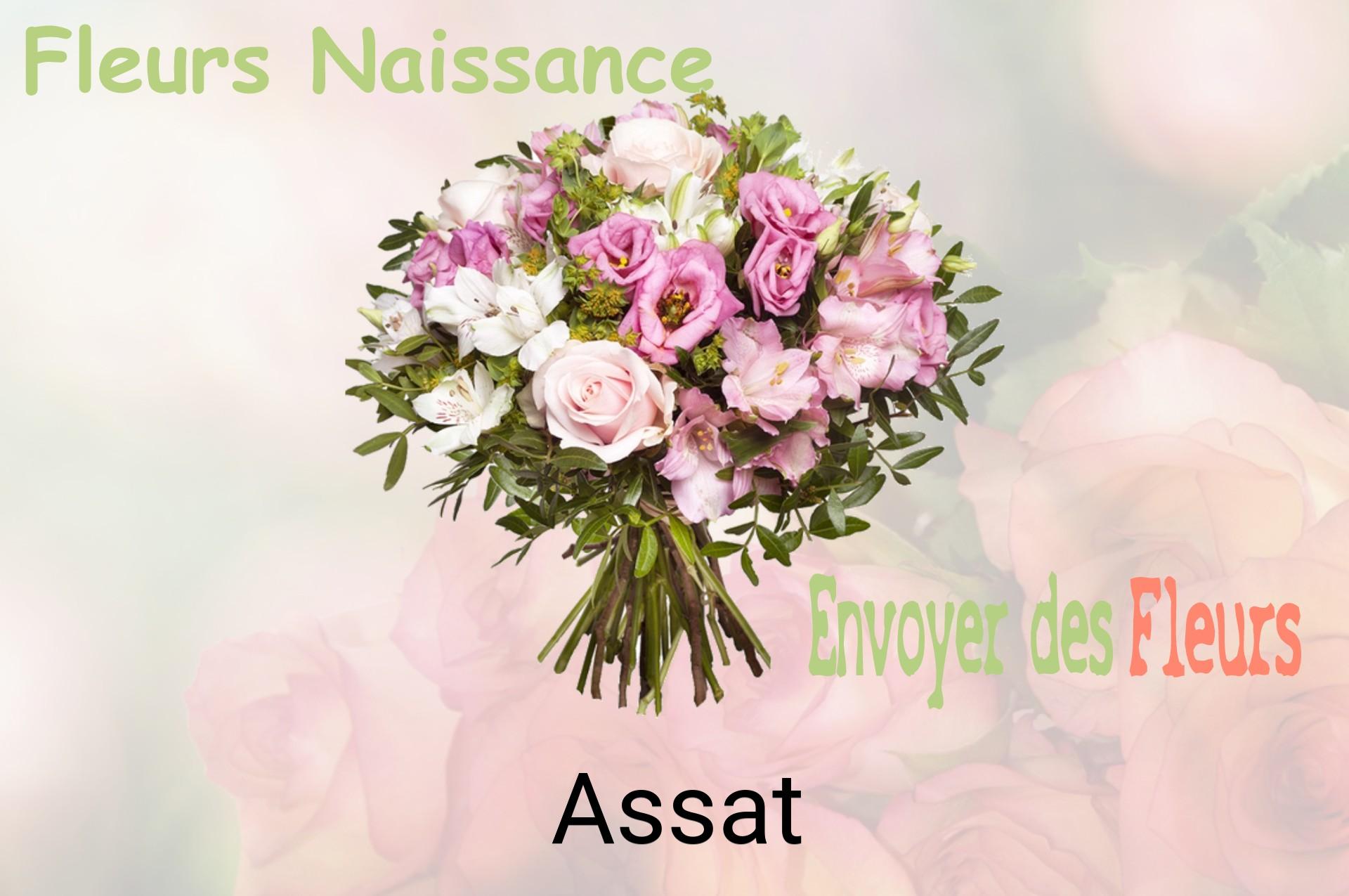 Bouquet de fleurs de naissance livré à Assat